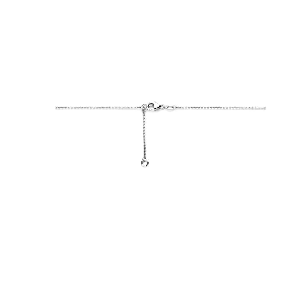 Collana in argento con zircone – dettaglio a forma di cuore 42 - 45 cm