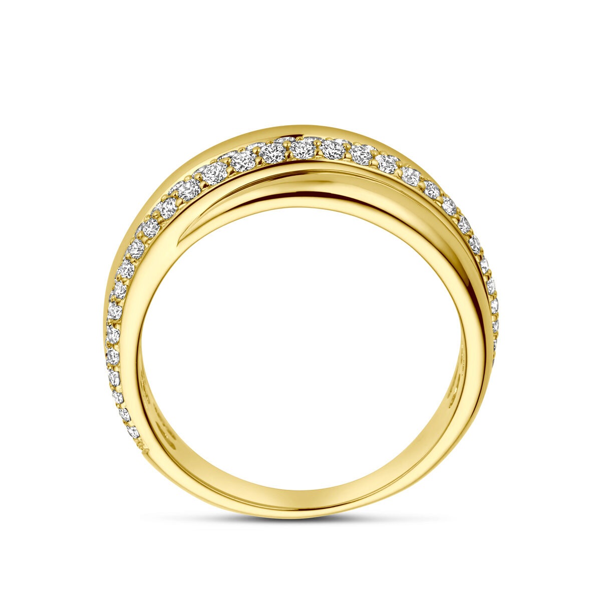 Anello in oro con diamante 14k da donna – taglio brillante 0.71ct si