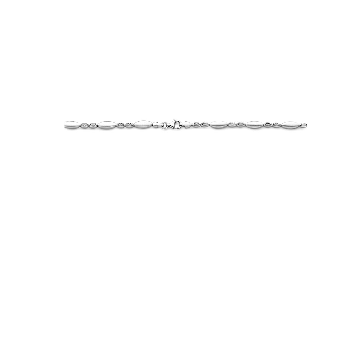 Collana in argento con zirconia da donna 4,7 mm 45 cm