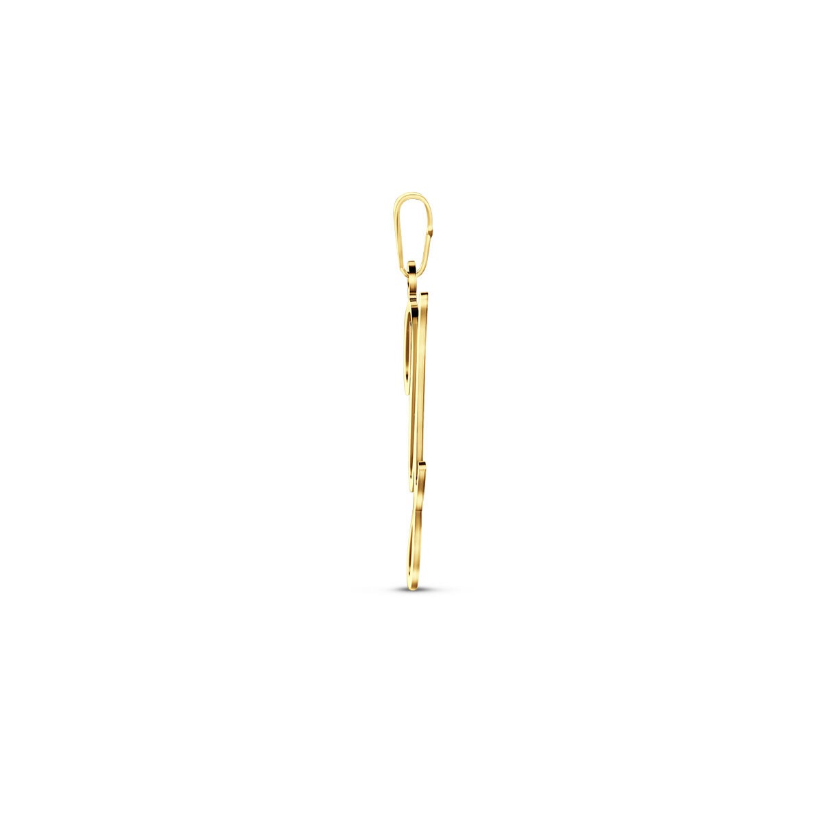 Ciondolo lettera in oro giallo 14k