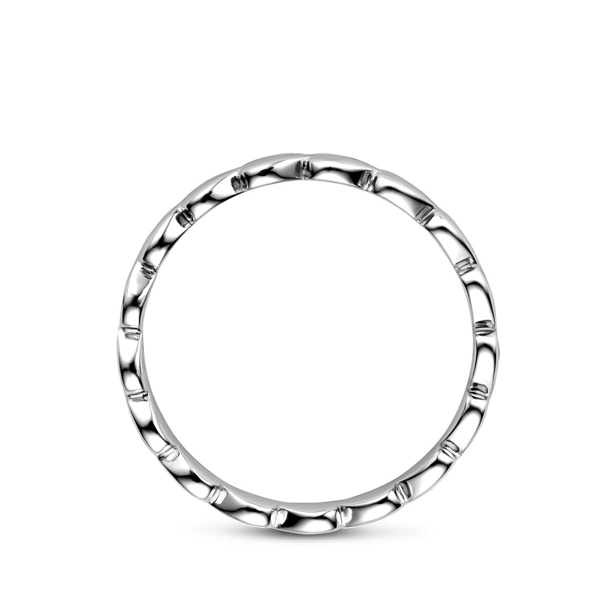 Anello da donna in argento con cuoricini – argento 925 rodiato