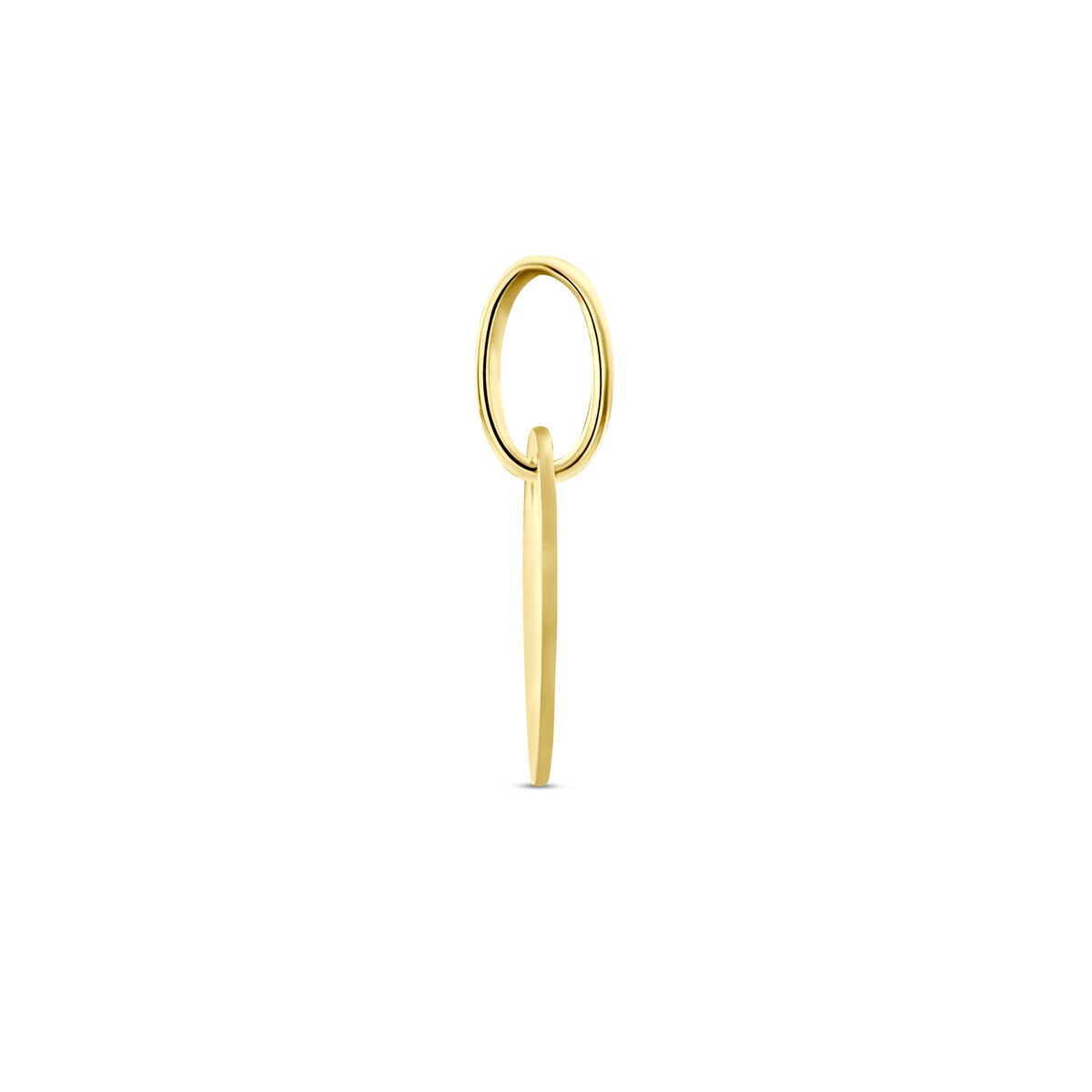 ciondolo tondo da incidere in oro giallo 9k
