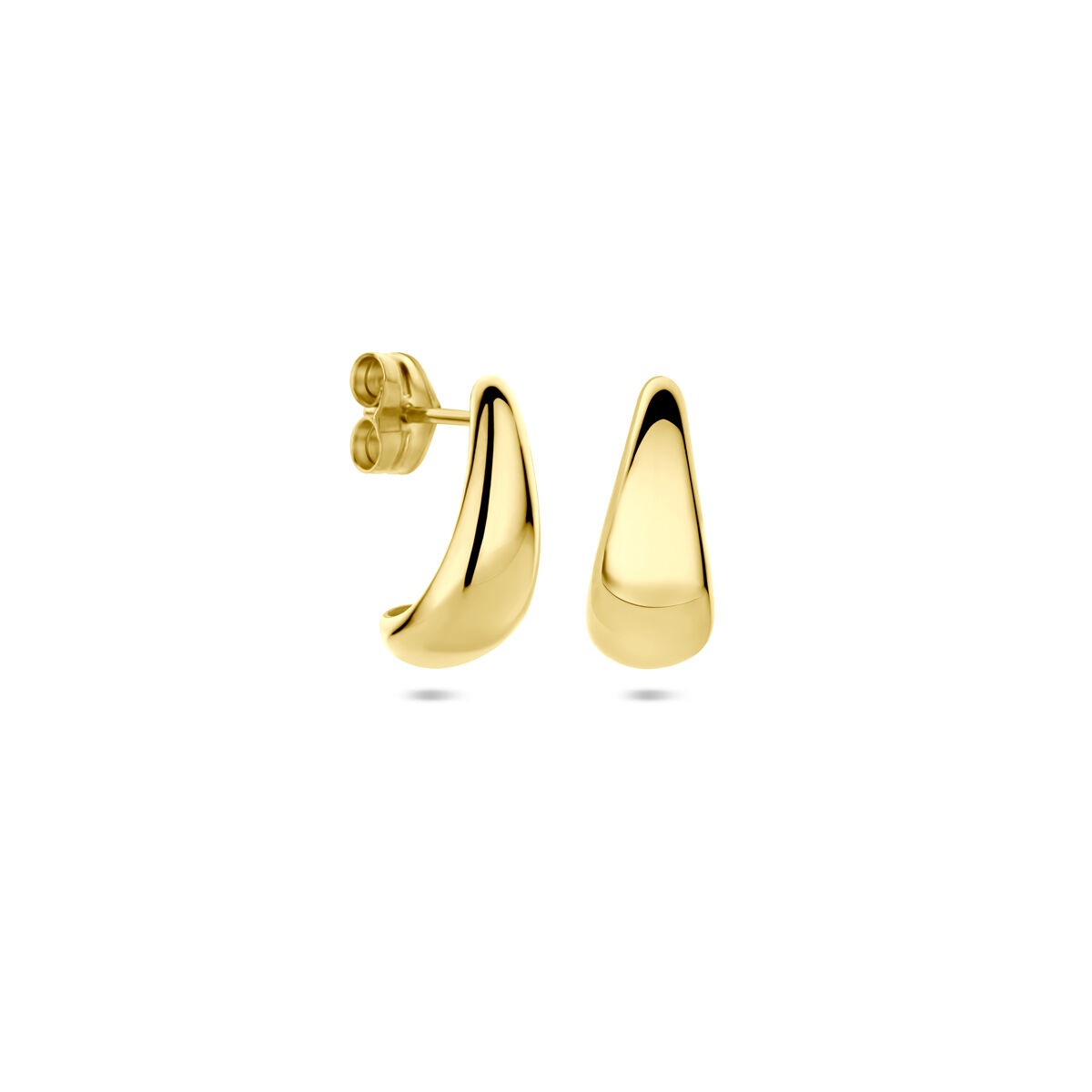 Orecchini da donna in oro giallo 14k – a forma di goccia 13 mm