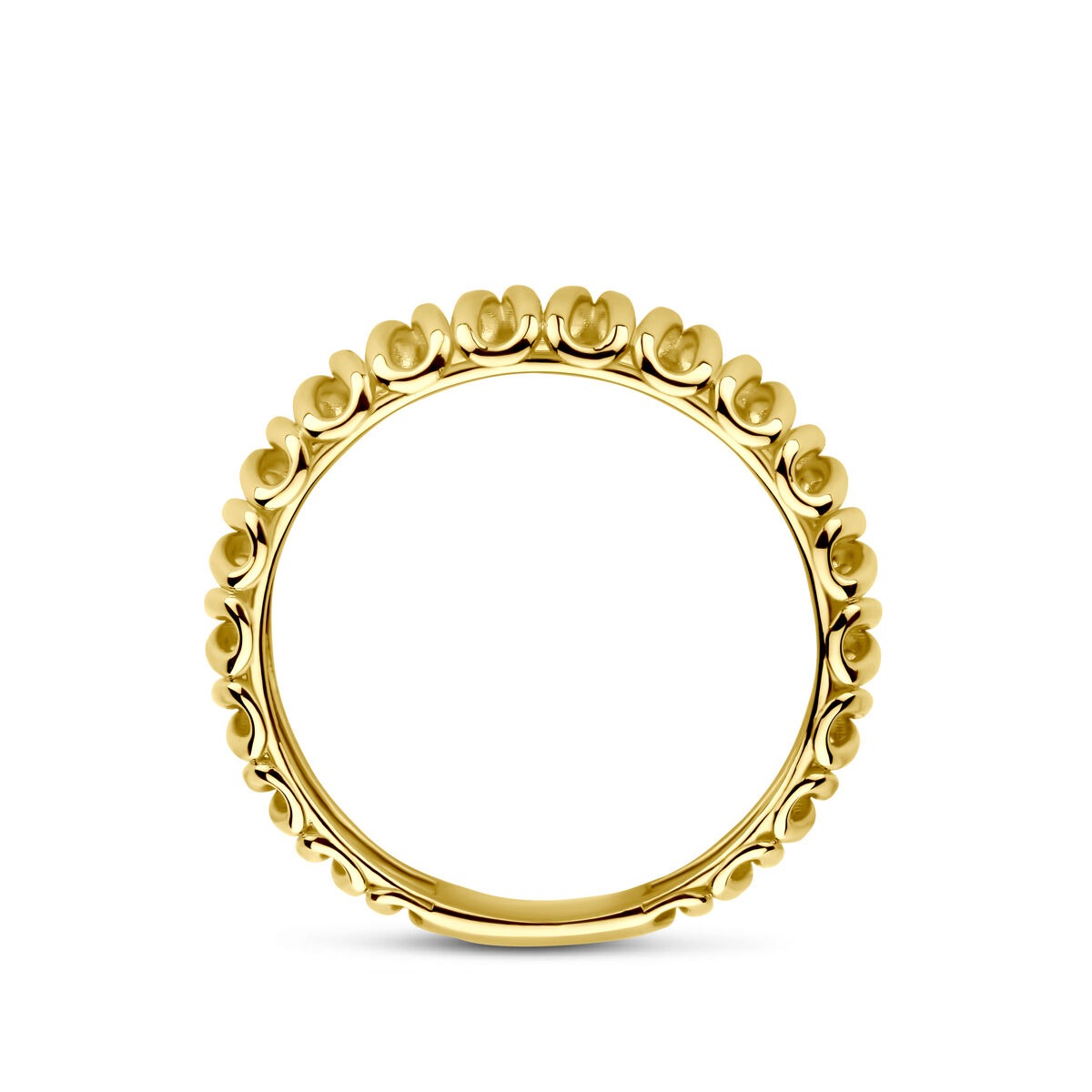 Anello in oro giallo 14k – largo 6mm