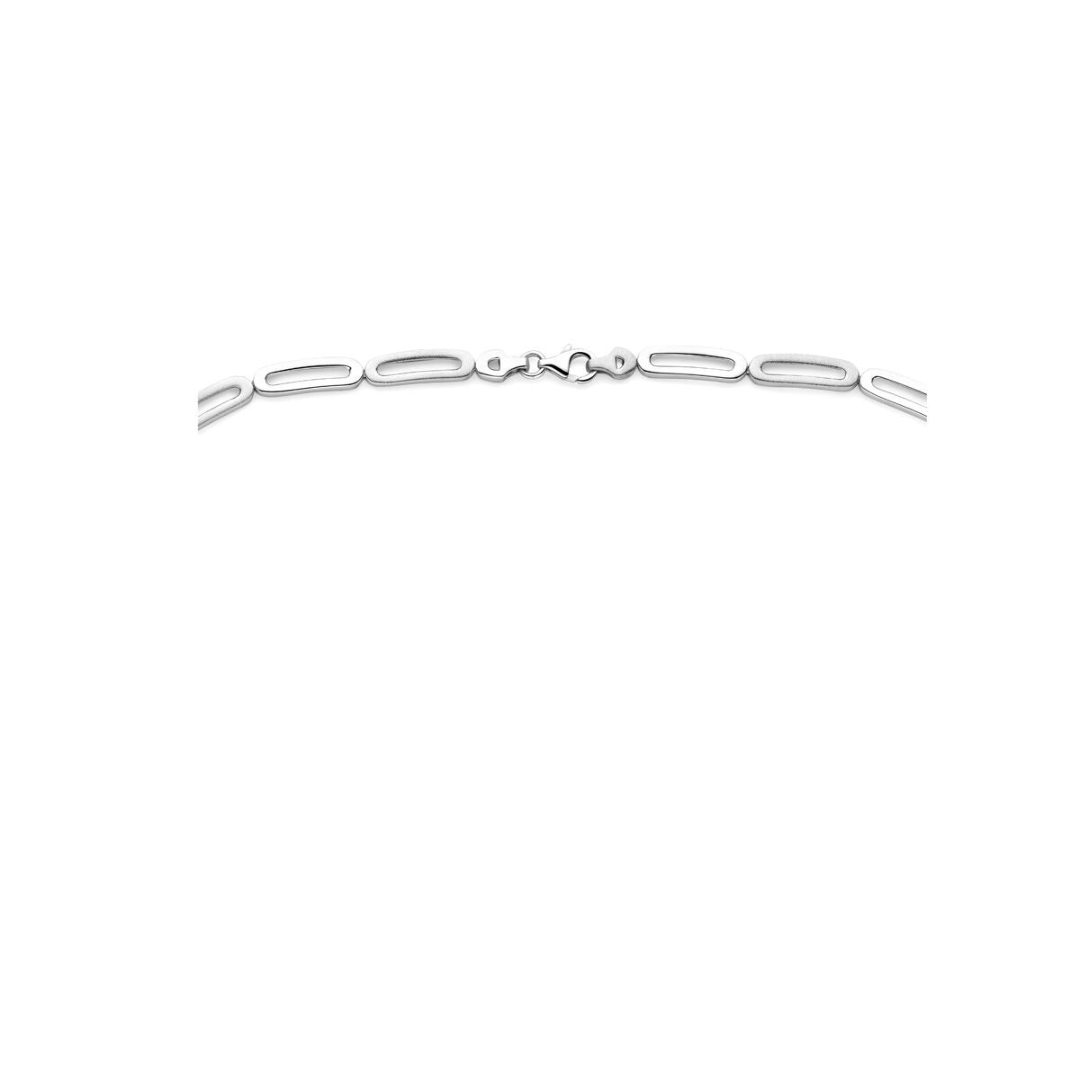 Collana da donna in argento senza ciondolo – argento 925 rodiato 5,7 mm 45 cm
