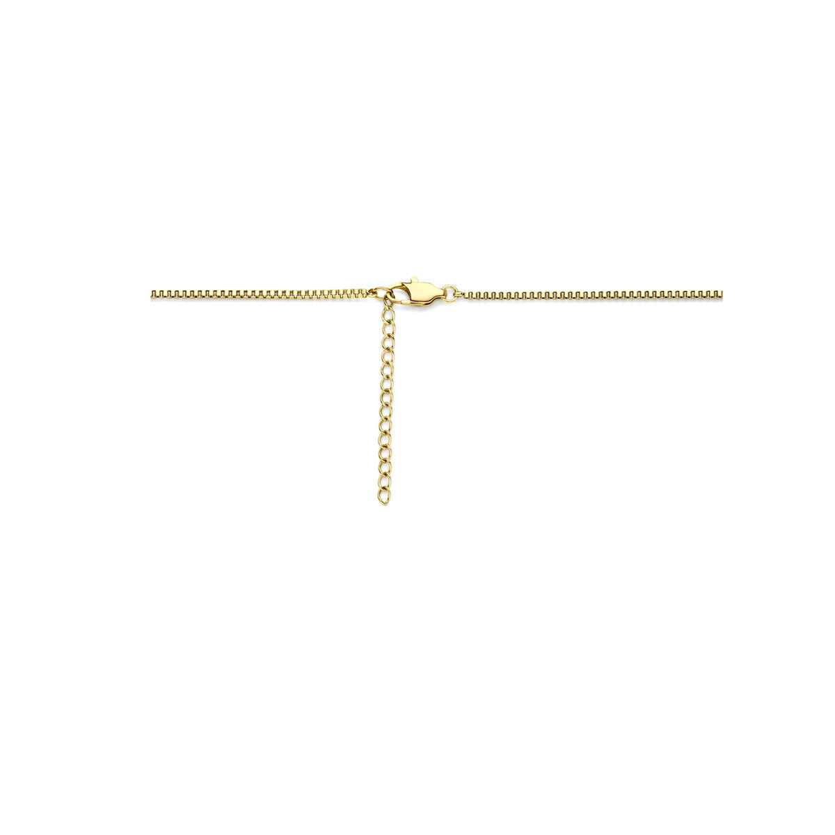 Collana da donna in acciaio con placcatura ionica color oro giallo
