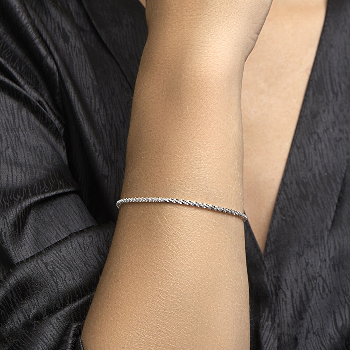 Bracciale fantasia in argento 925 da donna