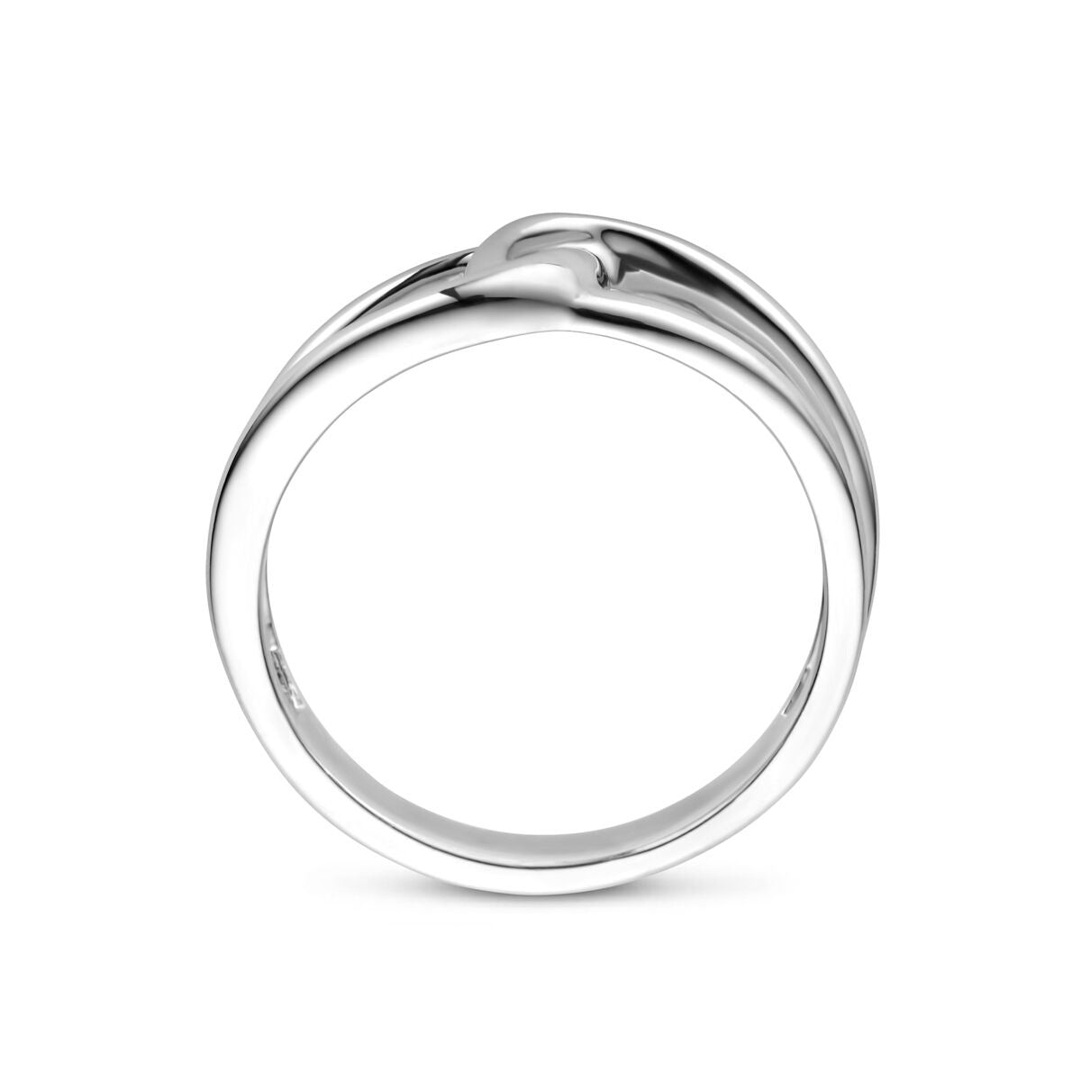 Anello in argento rodiato 9 mm