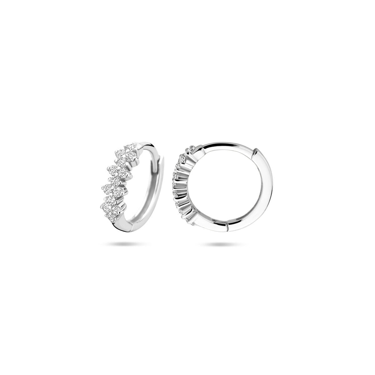 Cerchi in argento con zirconia – argento 925 rodiato