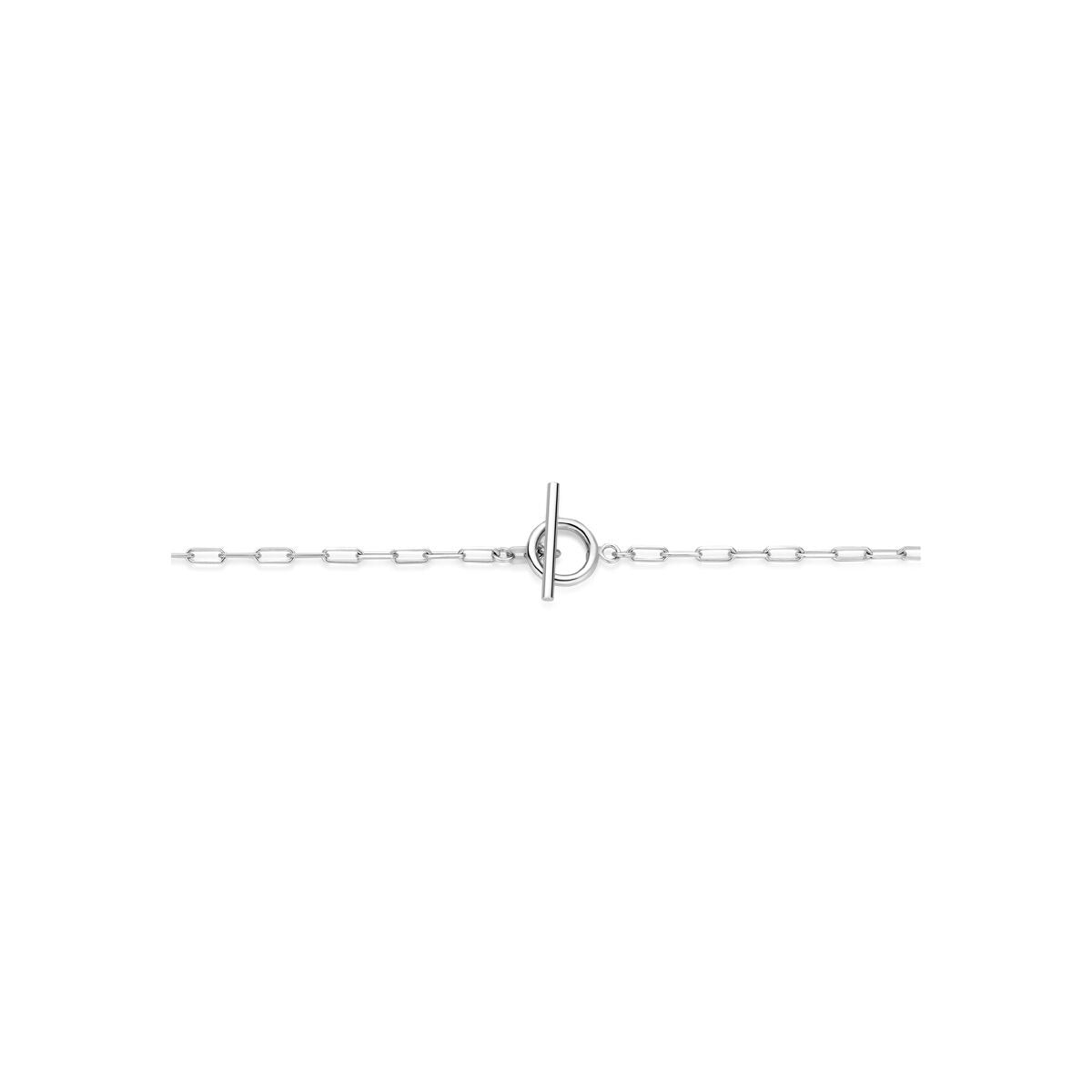 Collana in argento 925 rodiato con chiusura kapittelslot