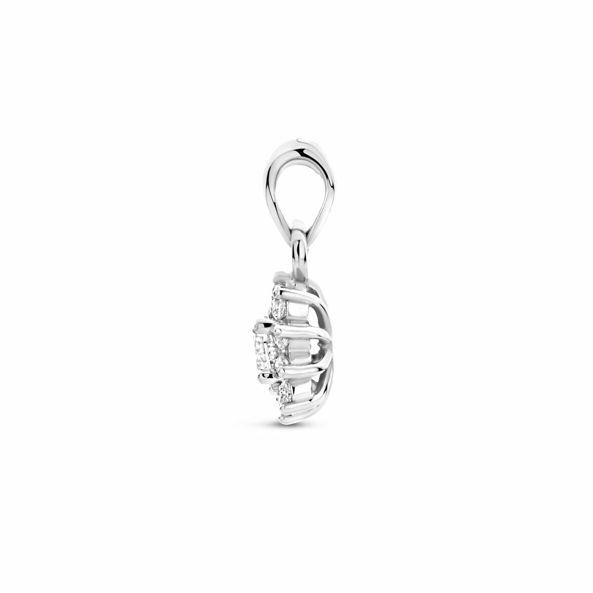 Ciondolo in Argento 925 Rodiato con Zirconi da Donna