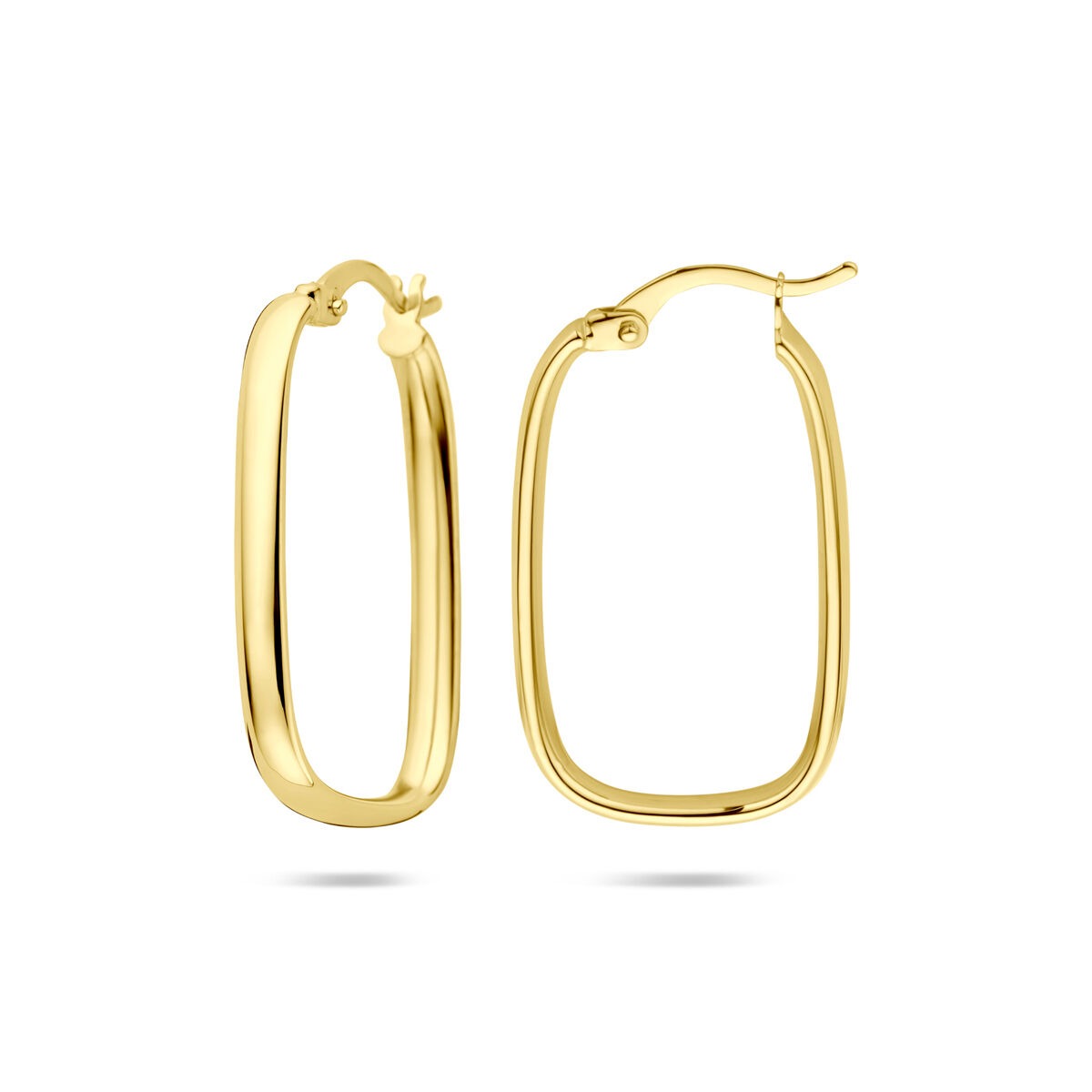 Orecchini a Cerchio in Oro Giallo 14k