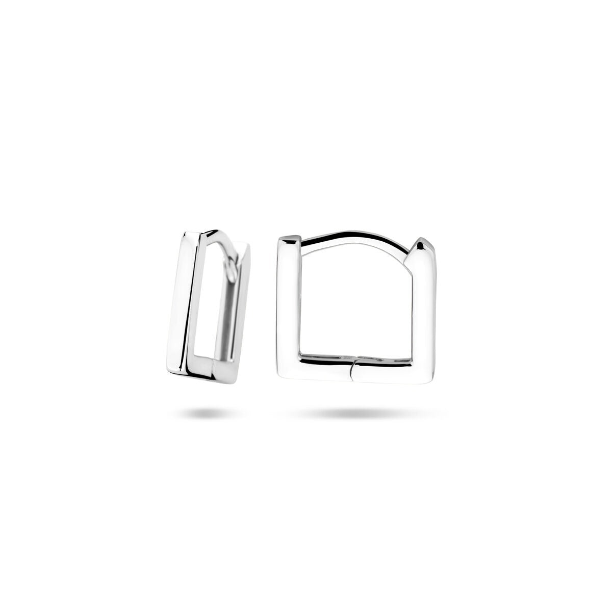 Orecchini a cerchio da donna in argento – rodiato 11,5 mm