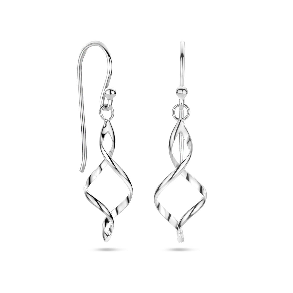 Orecchini pendenti in argento – rodiato 925