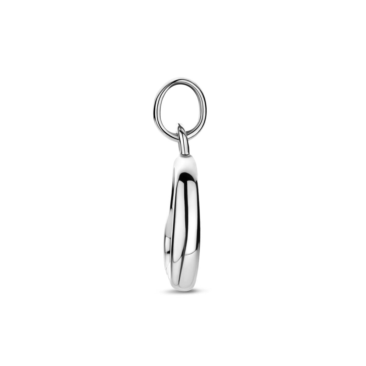 Ciondolo in argento a forma di cuoricino – argento 925 rodiato 17 mm