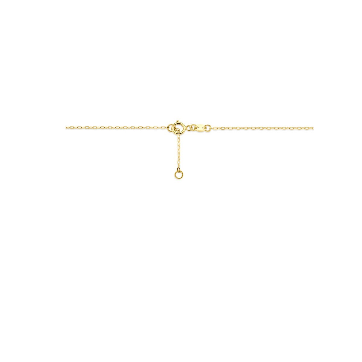 Collana con cuoricini in oro giallo 14k 40 - 42 cm