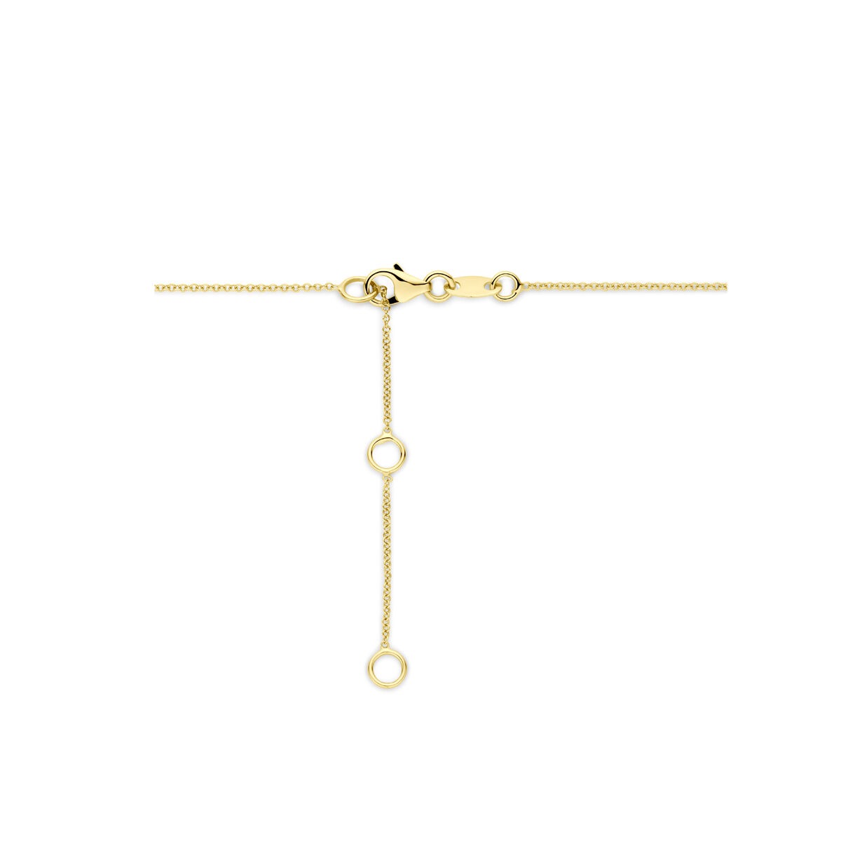 Collana in oro giallo 14k con diamante – scintillio raffinato in design senza tempo