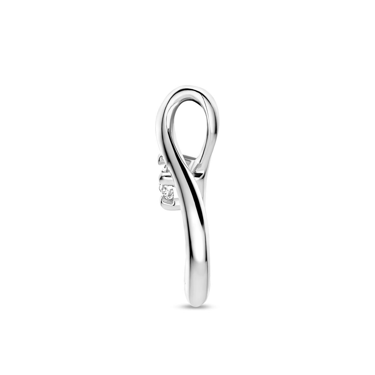 Ciondolo in argento infinito con zirconia – simbolo di legame infinito