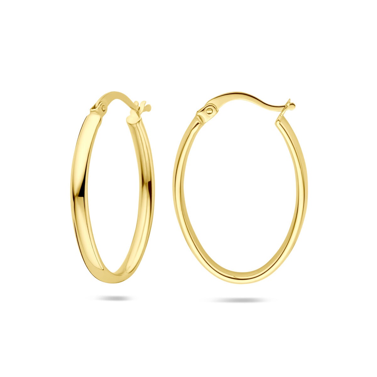Orecchini a cerchio in oro giallo 14k