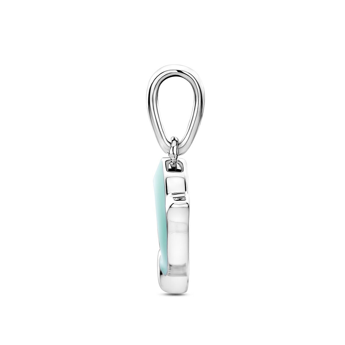 Ciondolo bambino in argento delfino – argento 925 rodiato con smalto