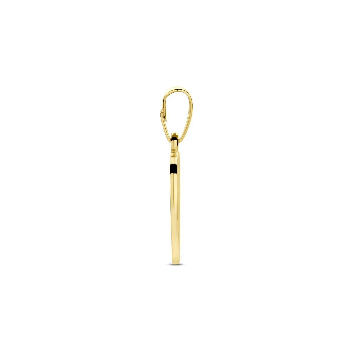 Ciondolo in oro giallo 14k a forma di cuore