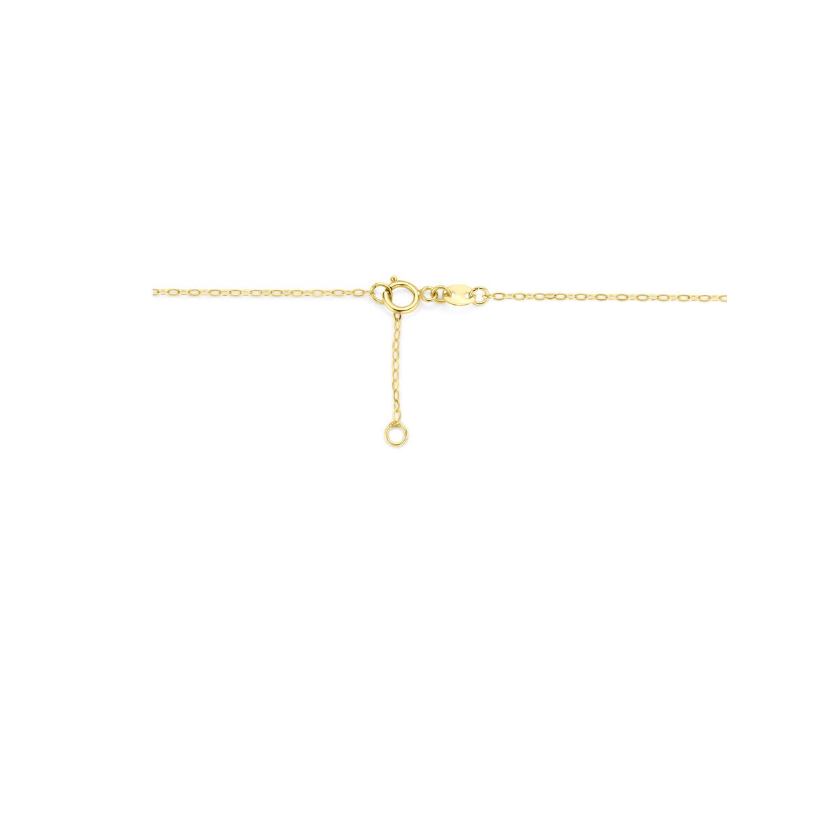 Collana in oro giallo 14k con ciondolo a cuore