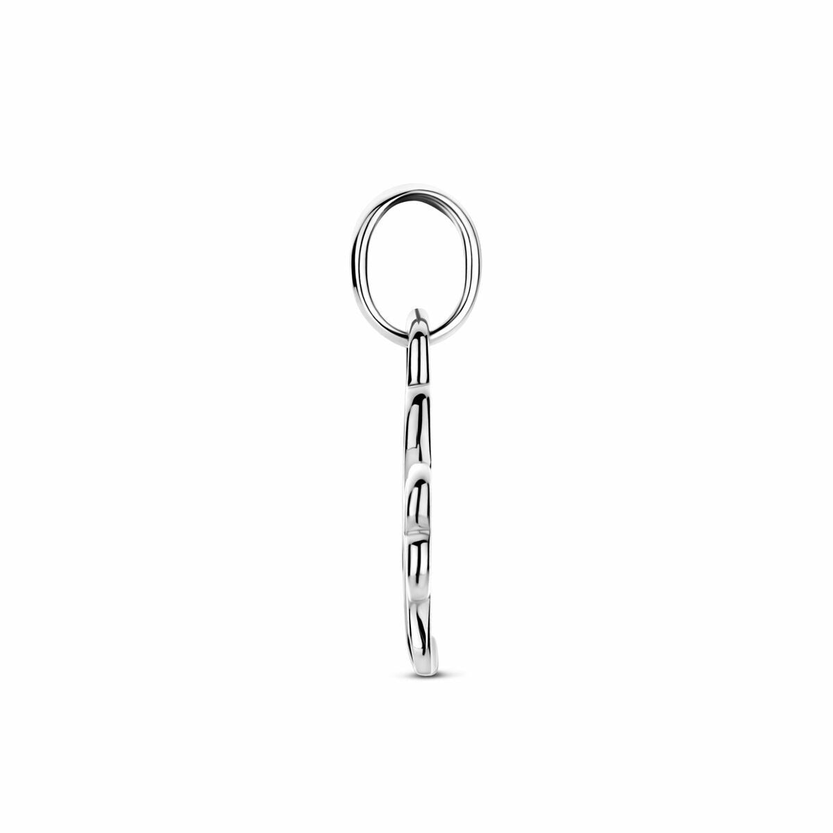 Ciondolo trifoglio in argento 925 placcato rodio – 17 mm