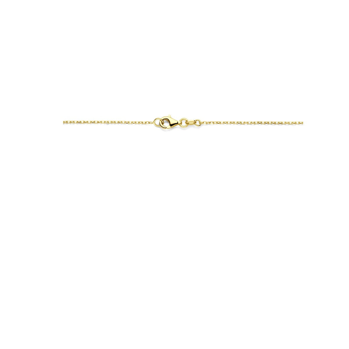 Collana da donna in oro giallo 14k con maglie fini – 43 cm