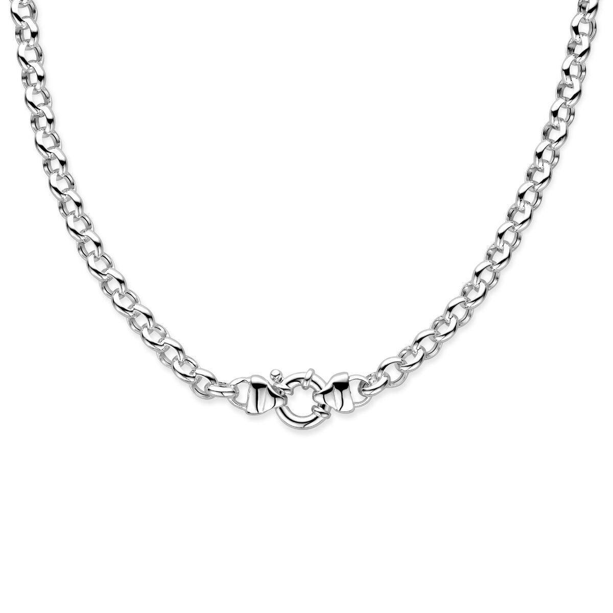 Collana in argento maglia jaseron senza ciondolo