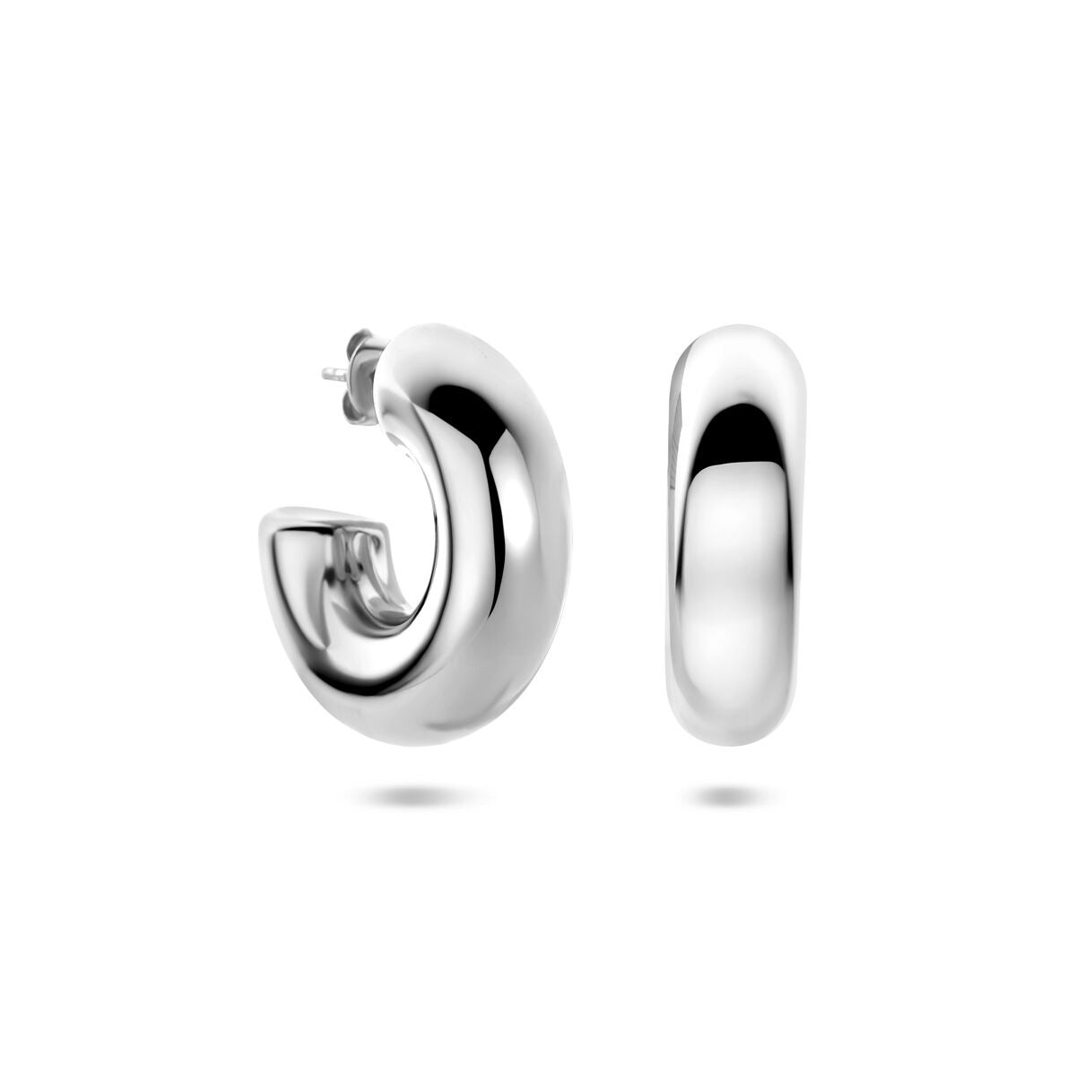 Orecchini in Acciaio Color Argento – 31x10mm