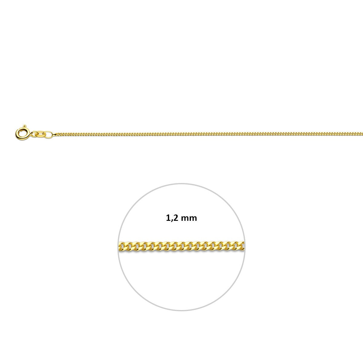 Bracciale Gourmette in Oro 9k