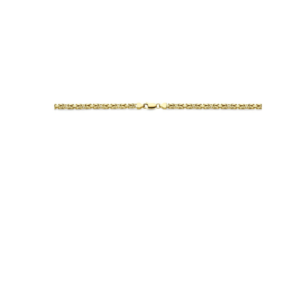 Collana da uomo in oro con maglia king – oro giallo 14k