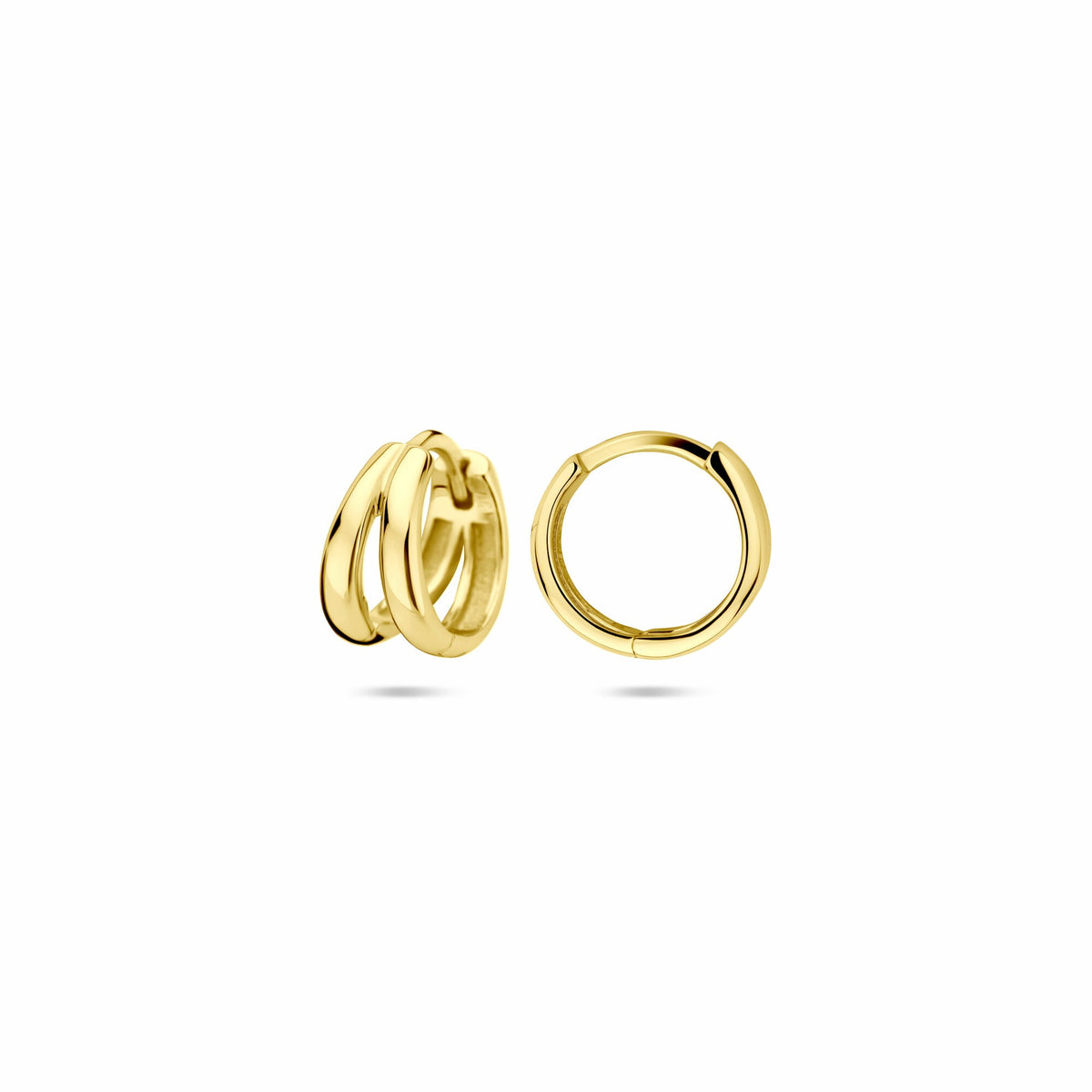 Orecchini a Cerchio in Argento Placcato Oro – 10x6 mm