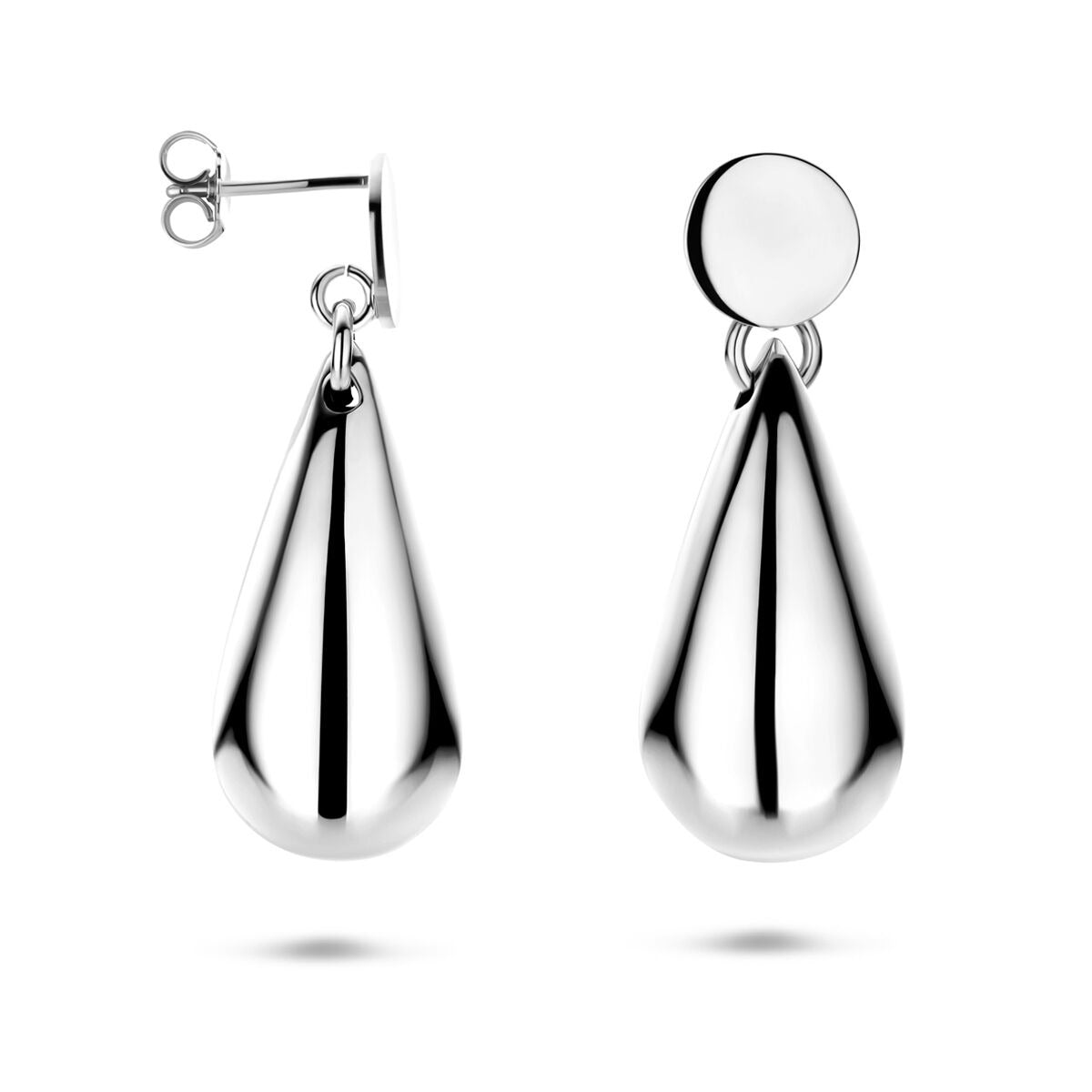 Orecchini pendenti in argento a goccia rodiato 925 – donna