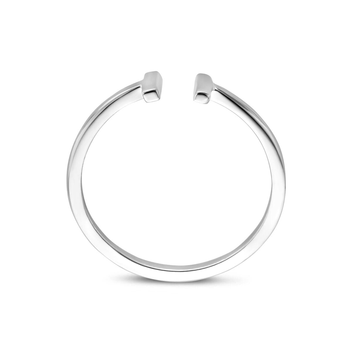 Anello in argento rodiato 5,5 mm
