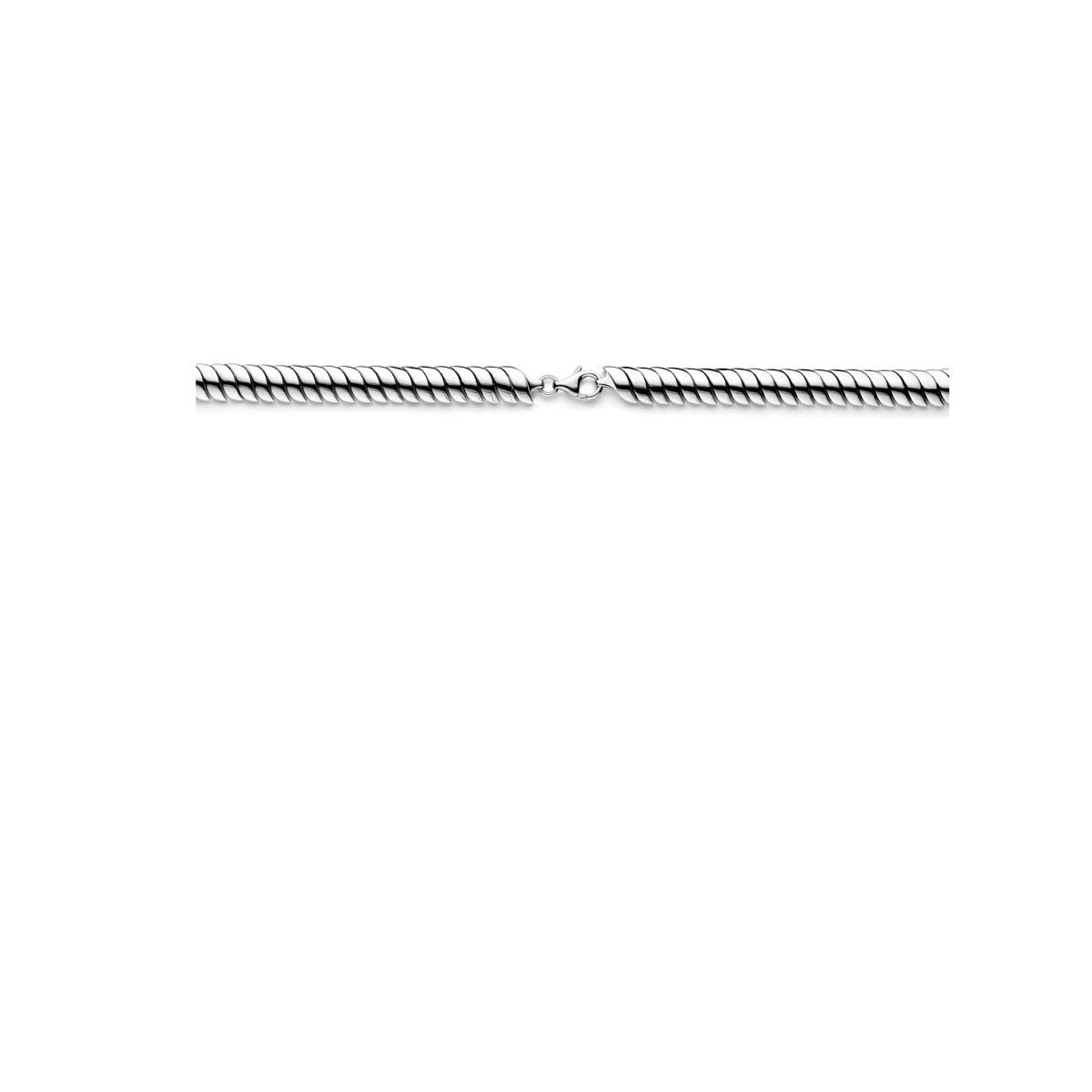 Collana da donna in argento – maglia omega argento rodiato 9 mm 45 cm