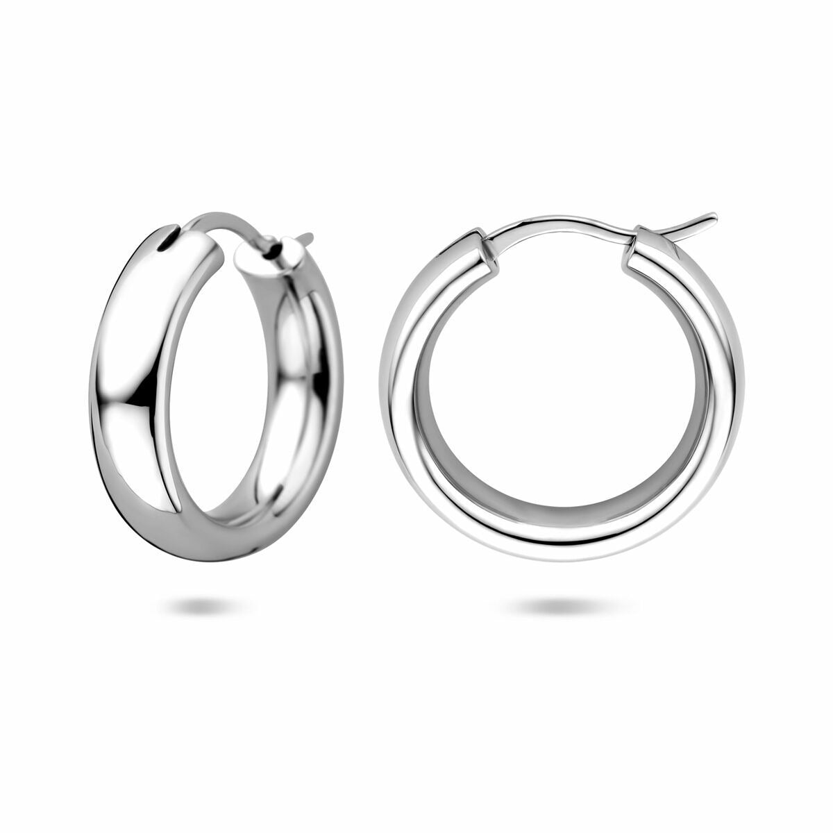 Creole in argento 925 rodiato – 20 mm