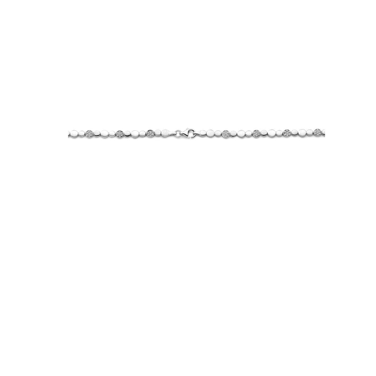 Collana da donna in argento con zirconia – argento 925 rodiato 5,1 mm 45 cm