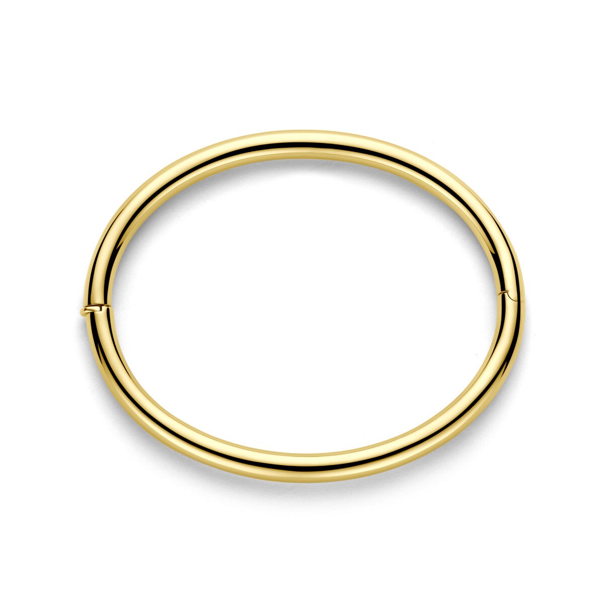 Bracciale bangle da donna in 14k oro giallo – largo 5 mm