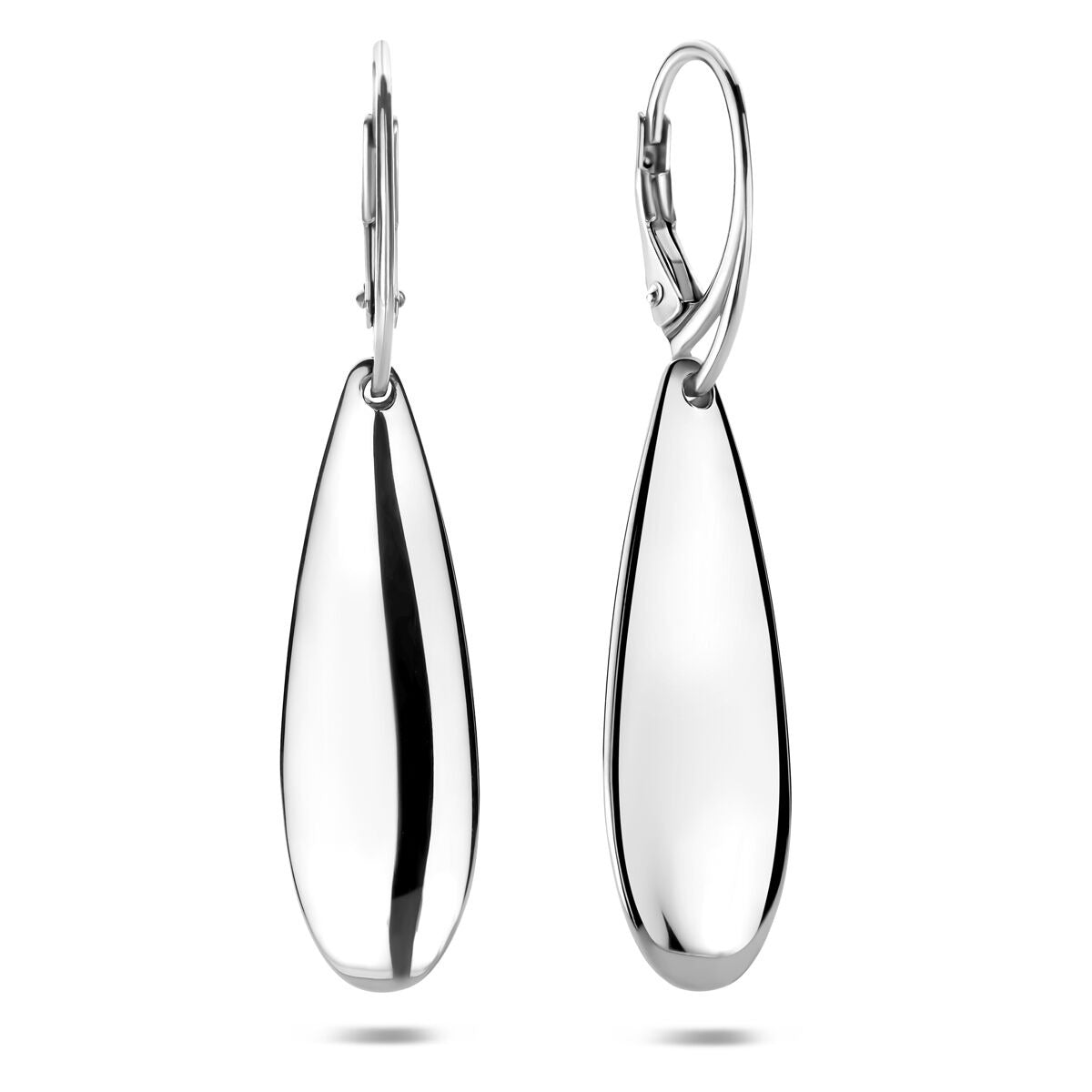 Orecchini pendenti in argento da donna – design a goccia 48 mm