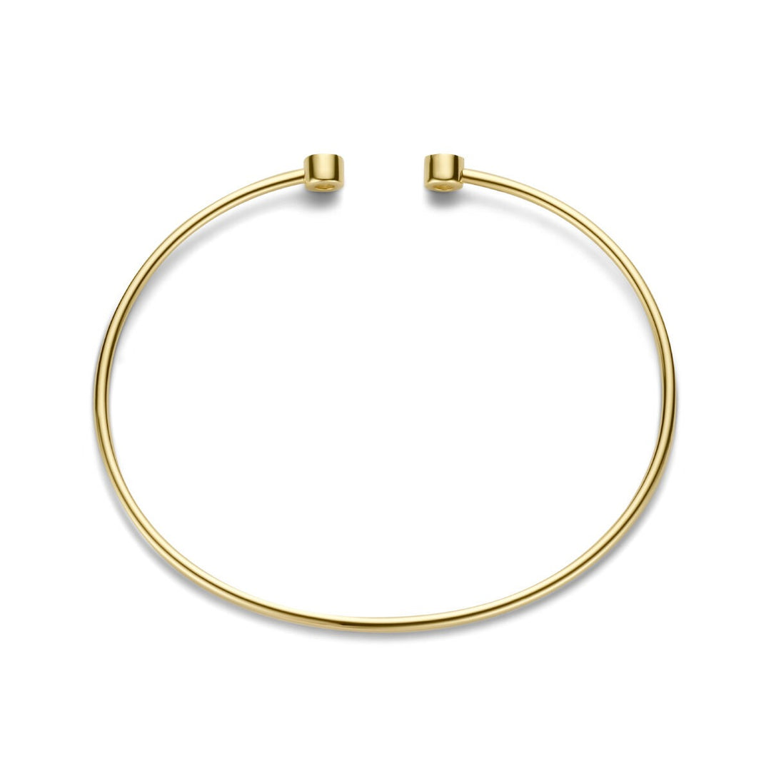 14k Geelgouden Bangle armband met diamanten