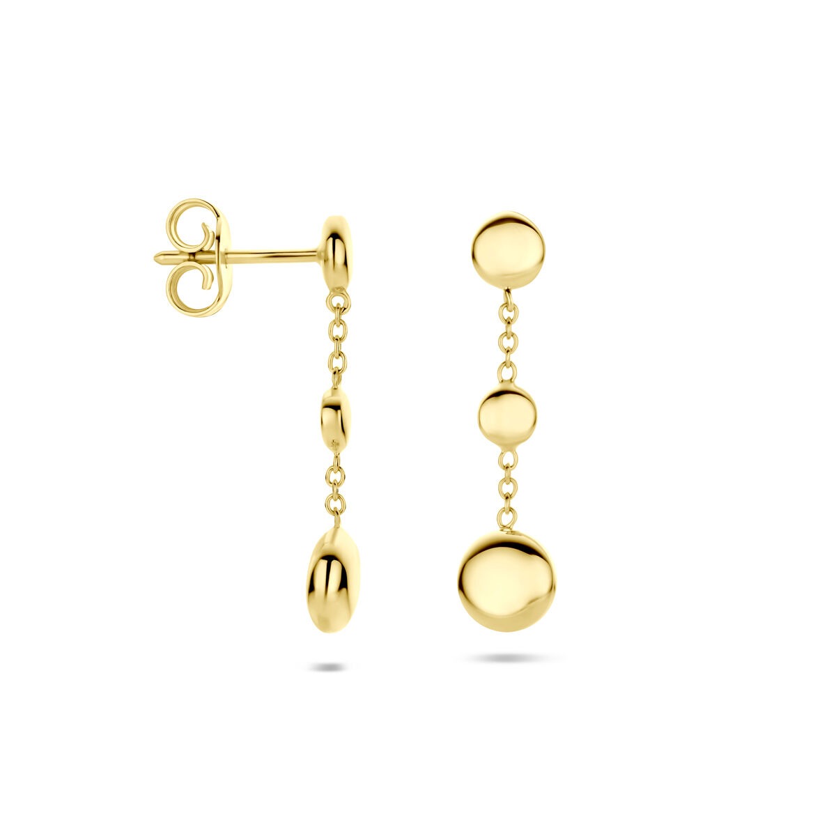 orecchini pendenti 24 mm oro giallo 14K