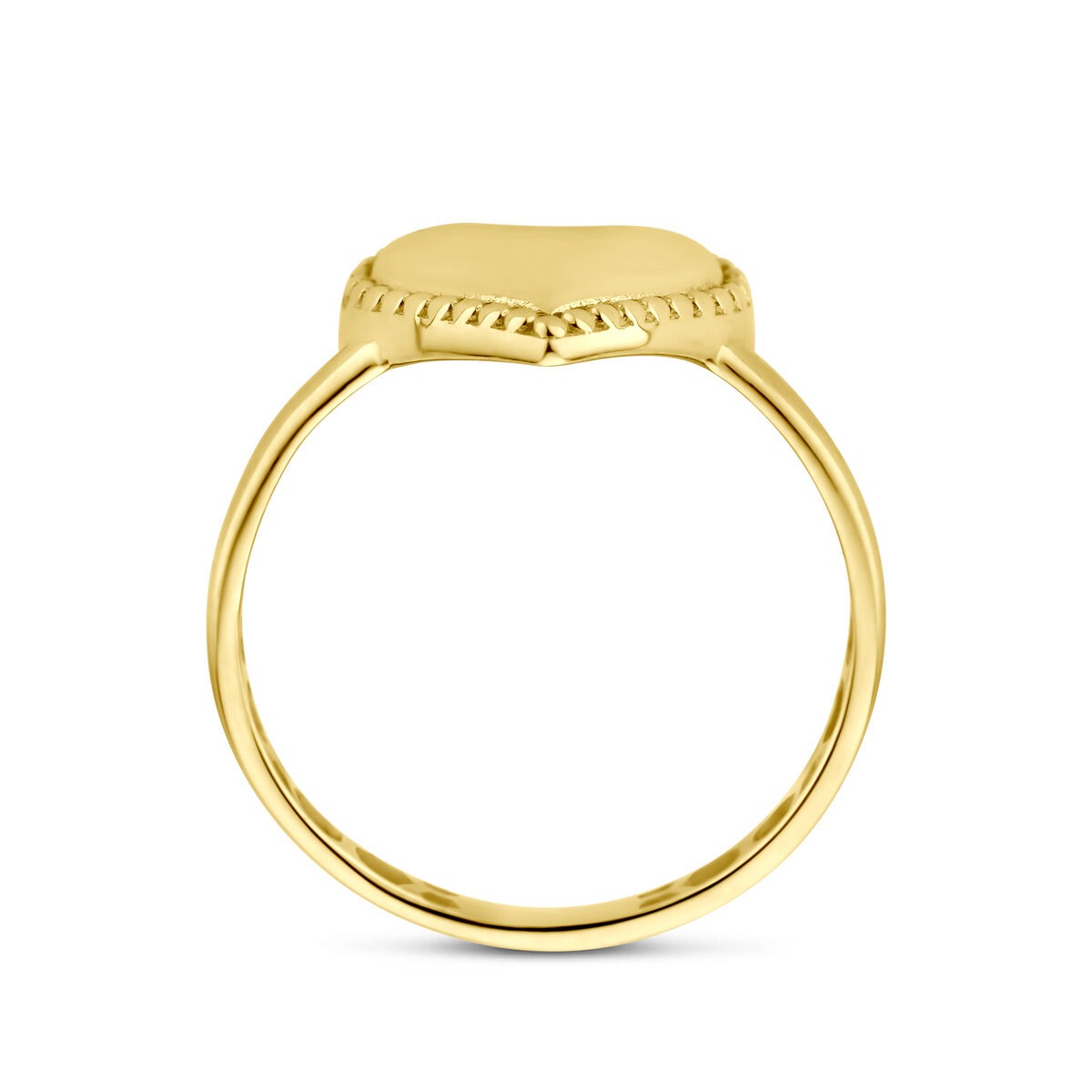 anello in oro giallo 14k con cuoricino