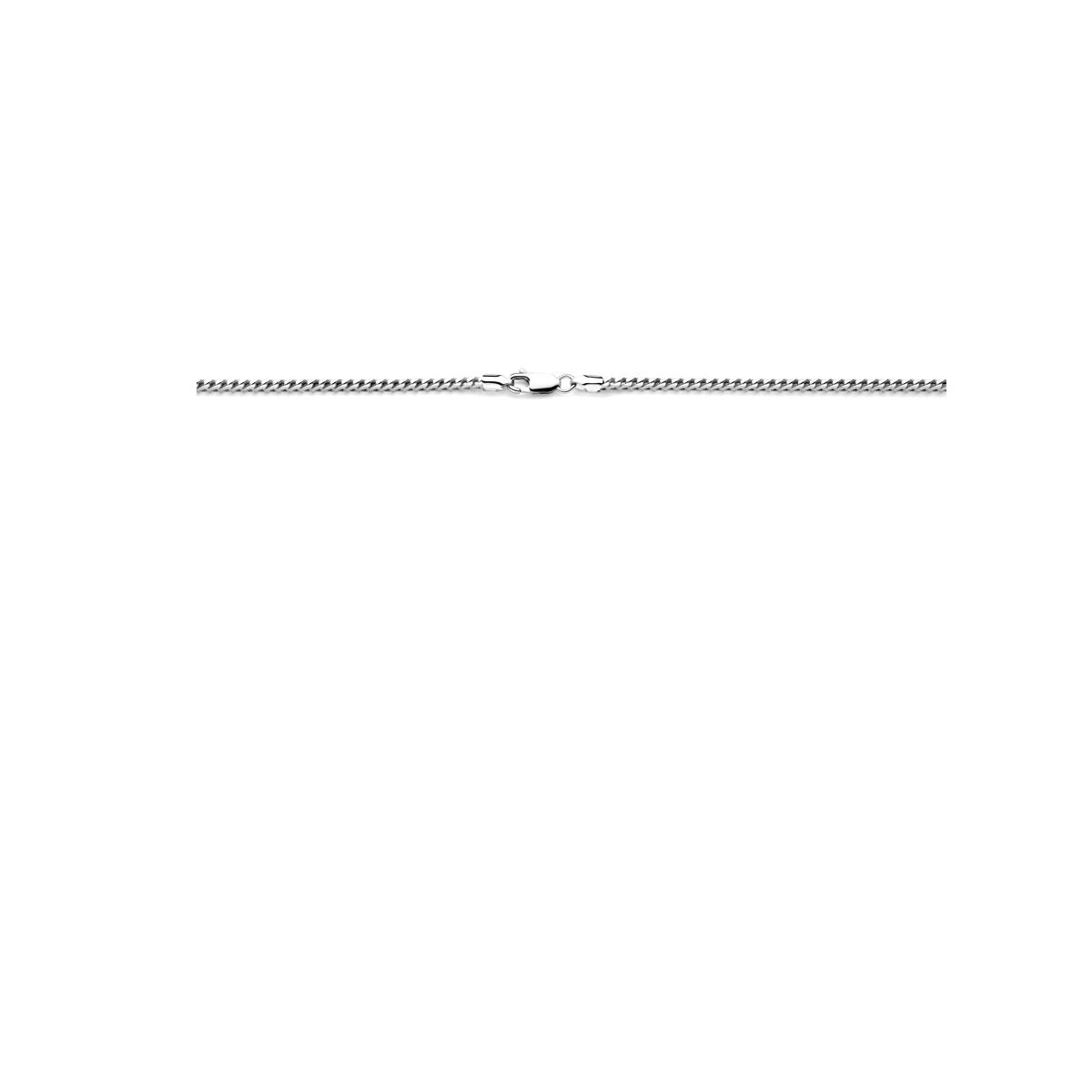 Collana da uomo in argento – collier a coda di volpe rodiato 2,8 mm