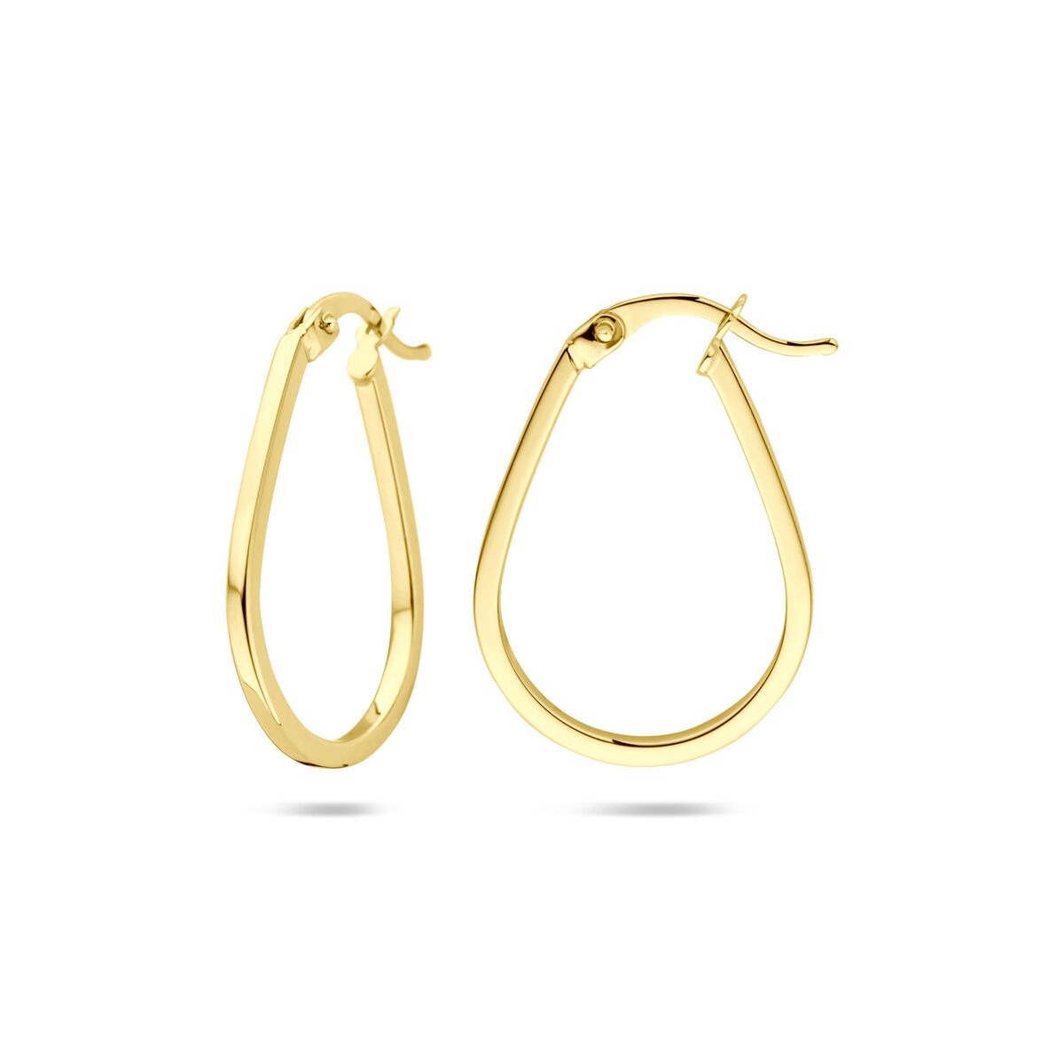 Orecchini a cerchio in oro giallo 14k – 25 x 1,6 mm