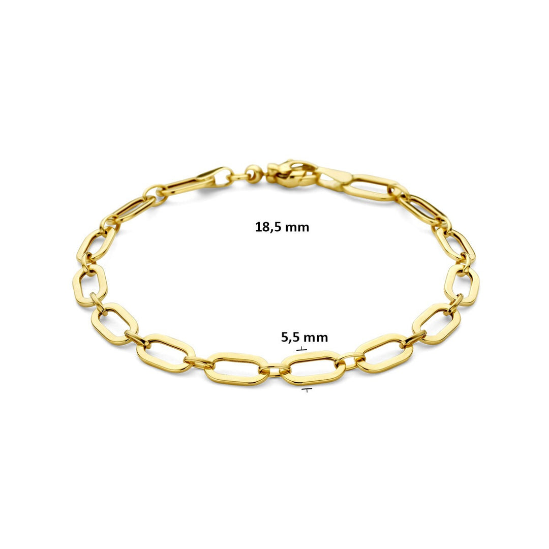 9k Geelgouden anker armband 5,5 mm