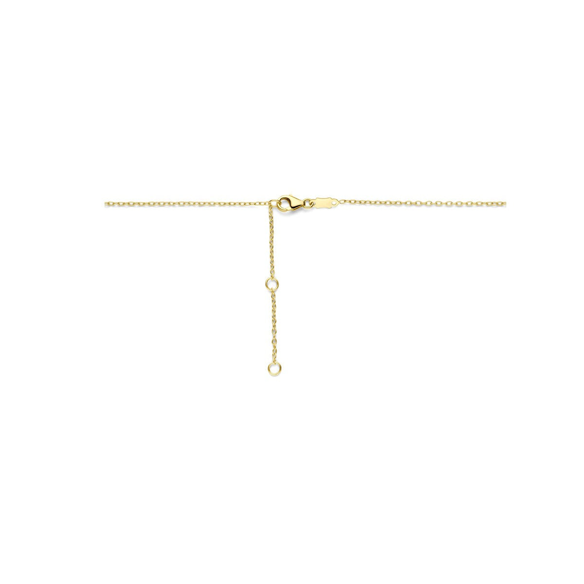 Collana in oro giallo 14k con cuoricini