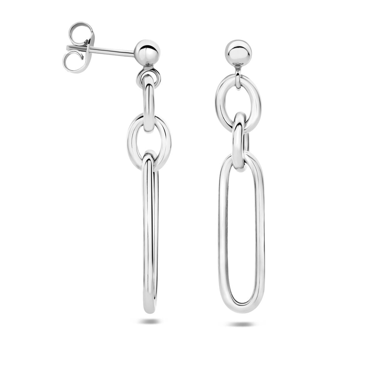 Orecchini Pendenti in Argento Rodiato
