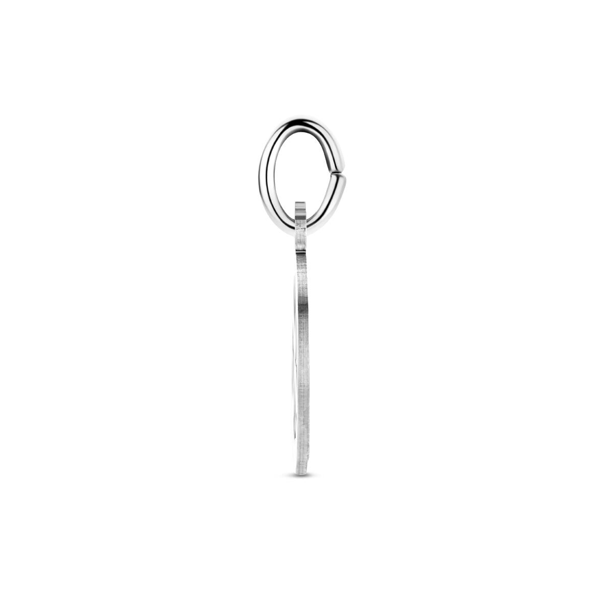 Ciondolo in argento rodiato 925 con quadrifoglio – 19 mm