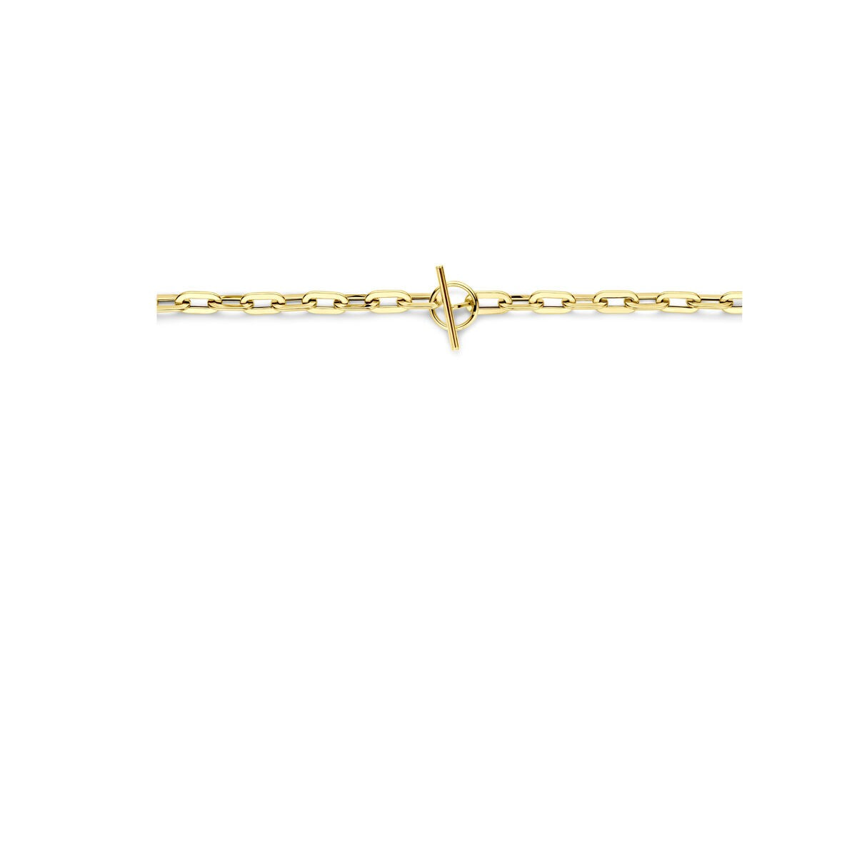 Collana a maglia ad ancora in oro giallo 14k